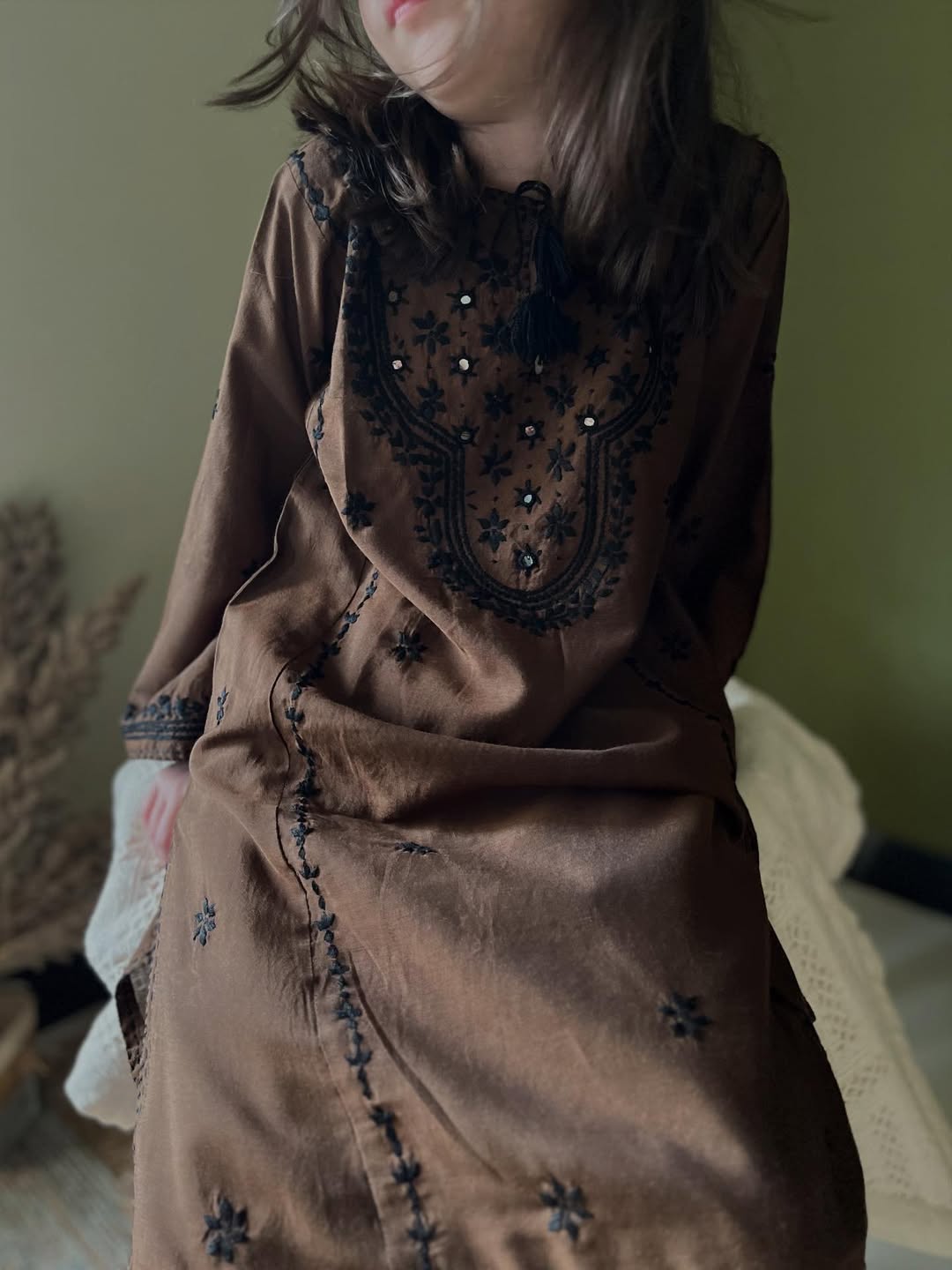 Earthy Brown Allure – Two Piece
